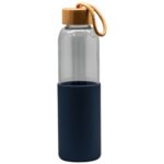 Glass Water Bottle with Bamboo lid 500ml