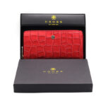 LADIES WALLET CROCODILE- RED