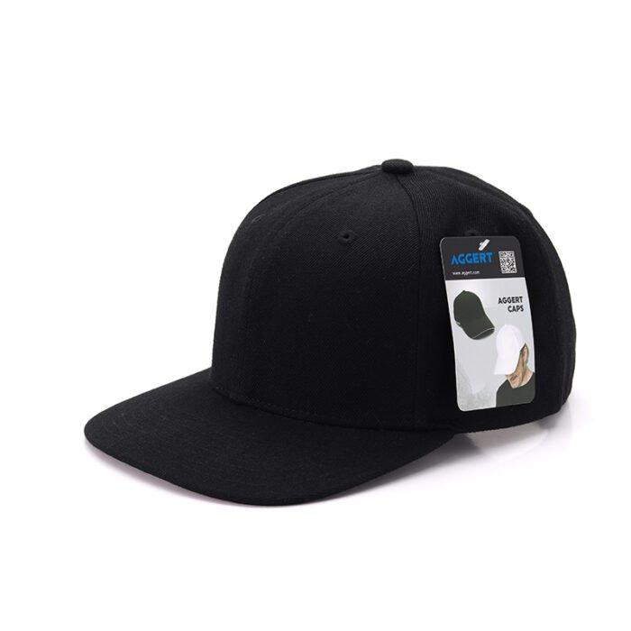 Flat Brim Cap BLACK - Image 1