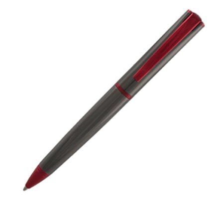 Gun Metal Red Ballpoint