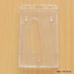 Clear Double ID Holder - Vertical
