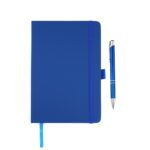 A5 PU Economic Notebook and pen R Blue